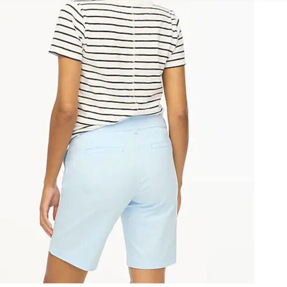 J. Crew Factory AL569 9" Lt. Blue  Frankie bermuda chino short size 2 NWT - Picture 5 of 12